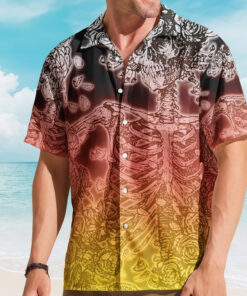 Unisex Grateful Dead Rock Band Aloha Hawaiian Shirt for Rock Music Fans