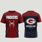 Unisex Green Bay Packers x Spider-Man Brand New Day 2026 Graphic Shirt for Football Fans