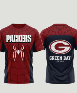 Unisex Green Bay Packers x Spider-Man Brand New Day 2026 Graphic Shirt for Football Fans