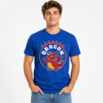 Unisex Home Run Dragon Graphic Shirt for Baseball Fans