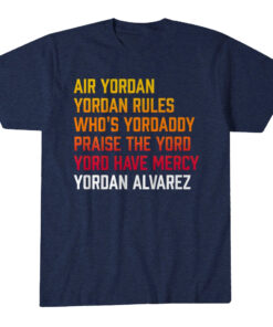 Unisex Houston Astros Yordan Alvarez Yord List Graphic Shirt for Baseball Fans