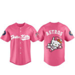 Unisex Houston Astros x Hello Kitty Night 2026 Baseball Jersey Version 1 for Baseball Fans