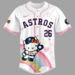 Unisex Houston Astros x Hello Kitty Night 2026 Baseball Jersey for Baseball Fans
