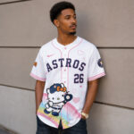 Unisex Houston Astros x Hello Kitty Night 2026 Baseball Jersey for Baseball Fans