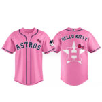 Unisex Houston Astros x Hello Kitty Pink Day 2026 Baseball Jersey for Baseball Fans
