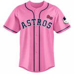 Unisex Houston Astros x Hello Kitty Pink Day 2026 Baseball Jersey for Baseball Fans