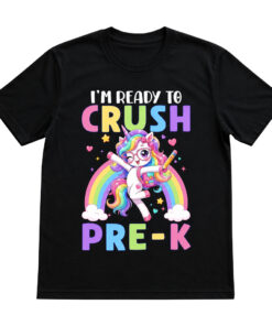 Unisex I'm Ready to Crush Pre-K Back to School Graphic Shirt for Back to School Fans