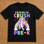 Unisex I’m Ready to Crush Pre-K Back to School Graphic Shirt for Back to School Fans