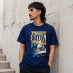 Unisex Indiana Fever Caitlin Clark Straight Outta Indiana Funny Graphic Shirt for Basketball Fans