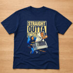 Unisex Indiana Fever Caitlin Clark Straight Outta Indiana Funny Graphic Shirt for Basketball Fans