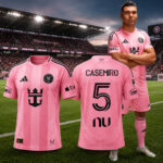 Unisex Inter Miami 2026 Casemiro Number 5 Home Soccer Jersey for Soccer Fans