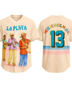 Unisex Jazz Chisholm Jr Beach Connect Series 2026 La Playa Baseball Jersey for Baseball Fans
