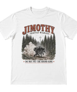 Unisex Jimothy Seattle Wildlife Do Not Pet The Round King Raccoon Graphic Shirt for Raccoon Fans