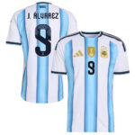 Unisex Julián Álvarez Argentina National Team 2026 Home Stadium Soccer Jersey for Soccer Fans