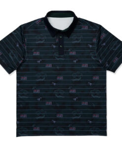 Unisex Jurassic Park Power's Out Graphic Polo Shirt for Dinosaur and Movie Fans