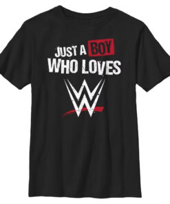 Unisex Just A Boy Who Love Wrestling Graphic Shirt for Wrestling Fans