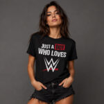 Unisex Just A Boy Who Love Wrestling Graphic Shirt for Wrestling Fans