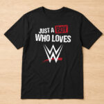 Unisex Just A Boy Who Love Wrestling Graphic Shirt for Wrestling Fans