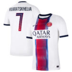 Unisex Khvicha Kvaratskhelia Paris Saint-Germain 2026-2027 Away Stadium Soccer Jersey for Soccer Fans