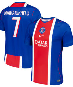 Unisex Khvicha Kvaratskhelia Paris Saint-Germain 2026-2027 Home Stadium Soccer Jersey for Soccer Fans