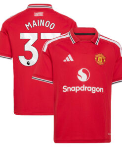 Unisex Kobbie Mainoo Manchester United 2026-2027 Home On-Field Soccer Jersey for Soccer Fans