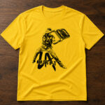 Unisex LA Knight Folding Chair Silhouette Graphic Shirt for Wrestling Fans