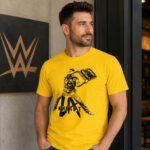 Unisex LA Knight Folding Chair Silhouette Graphic Shirt for Wrestling Fans