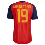 Unisex Lamine Yamal Spain National Team 2026 Home Stadium Red Soccer Jersey for Soccer Fans