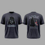 Unisex Las Vegas Raiders x Star Wars Night 2026 Darth Vader Graphic Shirt for Football and Star Wars Fans