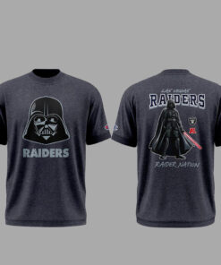 Unisex Las Vegas Raiders x Star Wars Night 2026 Darth Vader Graphic Shirt for Football and Star Wars Fans