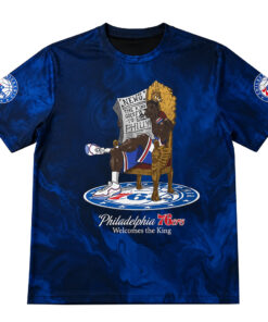 Unisex LeBron James x Philadelphia 76ers Graphic Shirt for Basketball Fans