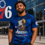 Unisex LeBron James x Philadelphia 76ers Graphic Shirt for Basketball Fans