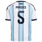 Unisex Leandro Paredes Argentina National Team 2026 Home Stadium Soccer Jersey for Soccer Fans