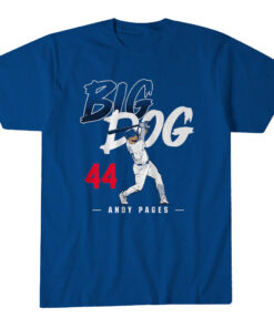 Unisex Los Angeles Dodgers Andy Pages Big Dog Graphic Shirt for Baseball Fans
