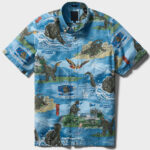 Unisex Los Angeles Dodgers Godzilla Blue 2026 Hawaiian Shirt for Baseball and Movie Monster Fans