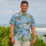 Unisex Los Angeles Dodgers Godzilla Blue 2026 Hawaiian Shirt for Baseball and Movie Monster Fans