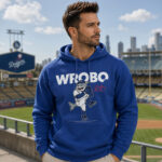 Unisex Los Angeles Dodgers Justin Wrobleski The Shark Graphic Shirt for Baseball Fans