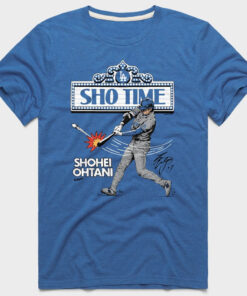Unisex Los Angeles Dodgers Shohei Ohtani Sho Time Signature Graphic Shirt for Baseball Fans