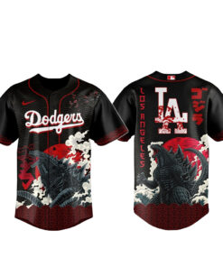 Unisex Los Angeles Dodgers x King of the Monsters 2026 Baseball Jersey for Baseball and Movie Fans