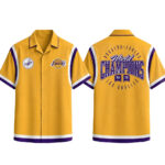 Unisex Los Angeles Dodgers x Los Angeles Lakers World Champions Hawaiian Shirt for Baseball and Basketball Fans