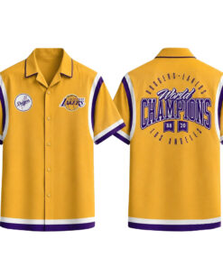 Unisex Los Angeles Dodgers x Los Angeles Lakers World Champions Hawaiian Shirt for Baseball and Basketball Fans