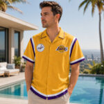 Unisex Los Angeles Dodgers x Los Angeles Lakers World Champions Hawaiian Shirt for Baseball and Basketball Fans