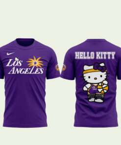 Unisex Los Angeles Sparks x Hello Kitty Night 2026 Graphic Shirt for Basketball and Hello Kitty Fans