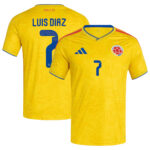 Unisex Luis Diaz Colombia National Team 2026 Home Stadium Red Soccer Jersey for Soccer Fans