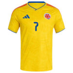 Unisex Luis Diaz Colombia National Team 2026 Home Stadium Red Soccer Jersey for Soccer Fans