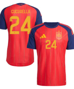 Unisex Marc Cucurella Spain National Team 2026 Home Stadium Soccer Jersey for Soccer Fans
