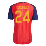 Unisex Marc Cucurella Spain National Team 2026 Home Stadium Soccer Jersey for Soccer Fans