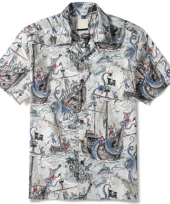 Unisex Mermaid's Skull Island Hawaiian Shirt for Beach and Tropical Style Lovers