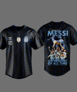 Unisex Messi x Spider Man Goat Web Hero Baseball Jersey for Soccer and Baseball Fans