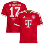 Unisex Michael Olise Bayern Munich 2026-2027 Home Match Soccer Jersey for Soccer Fans